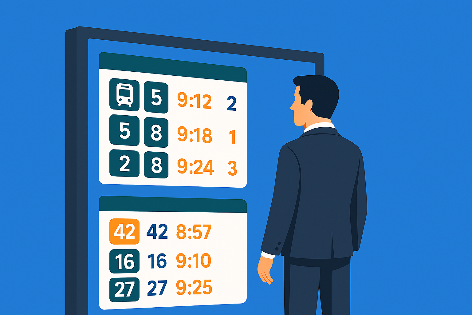 Live-Abfahrtszeiten im Intranet: Warum ein ÖPNV-Widget mehr kann als jede App