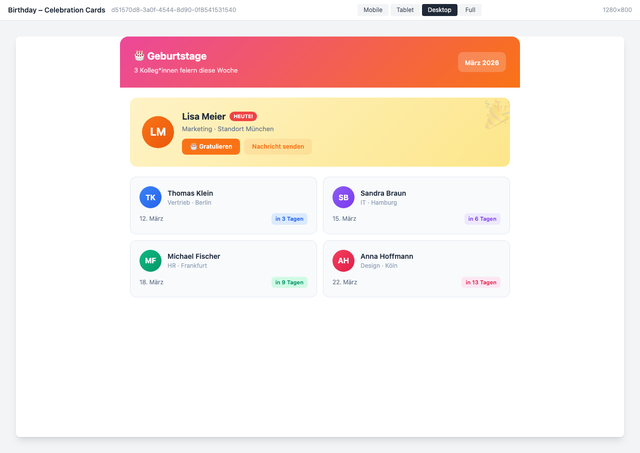Geburtstags-Widget Thumbnail