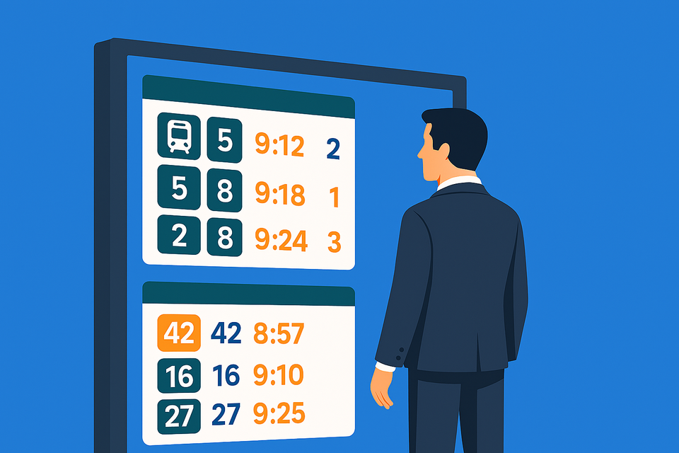 Staffbase Transit Widget: Live Departures in the Intranet