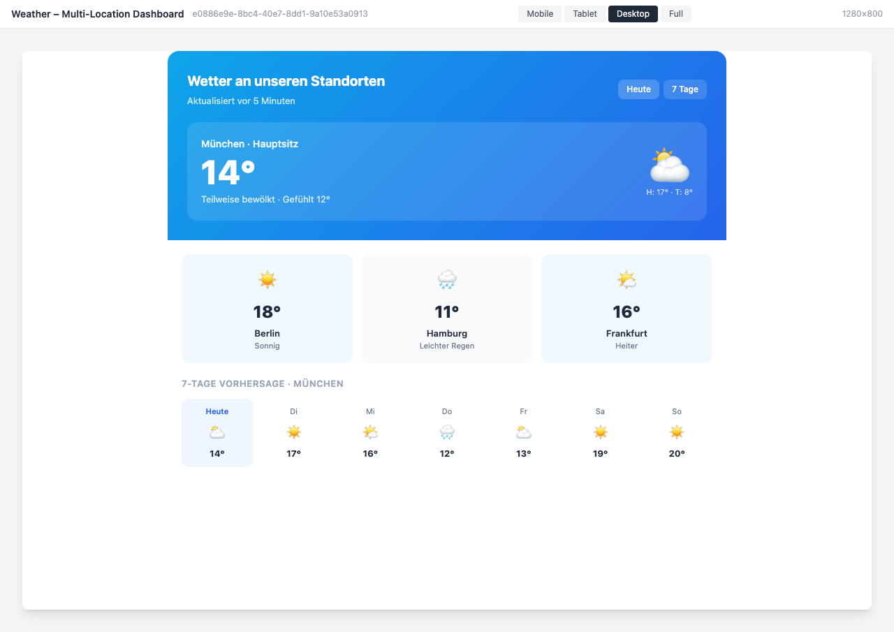 Weather Widget Screenshot